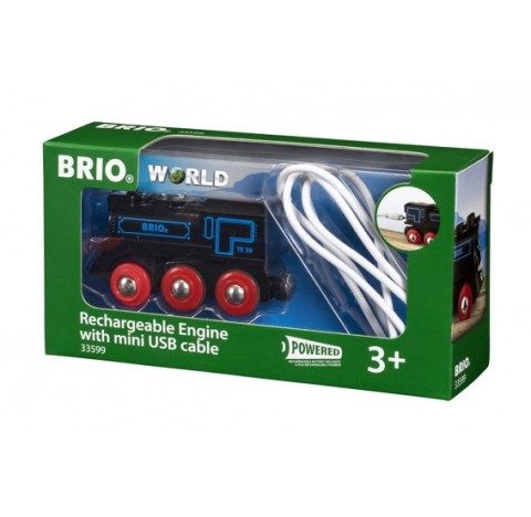 Locomotive BRIO rechargeable avec câble U.S.B