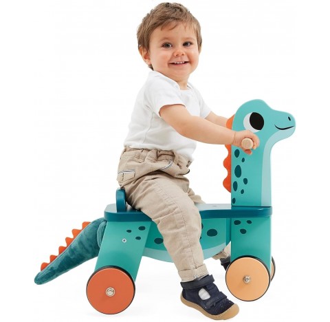 Mon premier Porteur en bois dinosaure Portosaurus