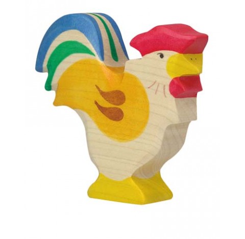 Jouet Coq en bois