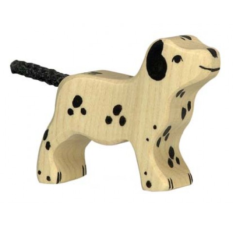 Jouet Chiot Dalmatien en bois