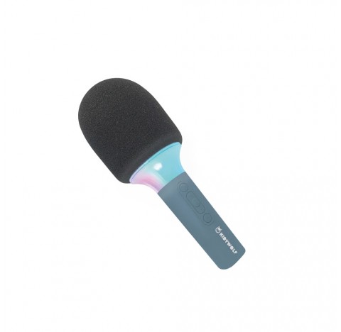 Micro Karaoke rechargeable sans fil avec lumières ( bleu)