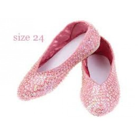 Chaussures en sequins roses taille 28