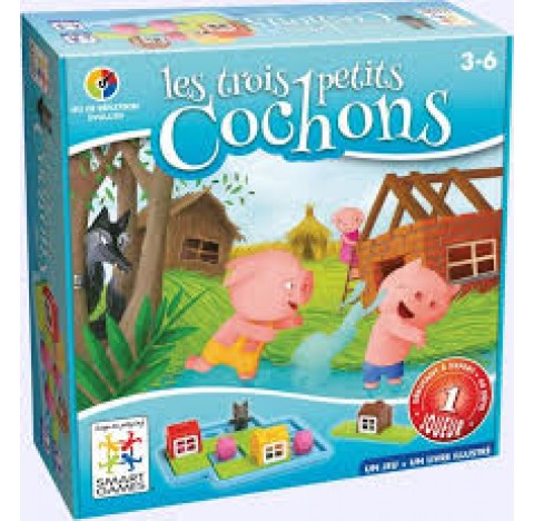 Jeu  de logique SMART GAMES Les trois petits cochons Deluxe