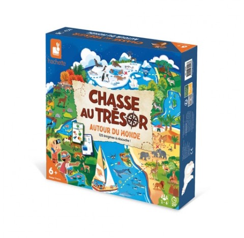 Chasse au trésor  Autour du monde, jeu de stratégie et de rapidité