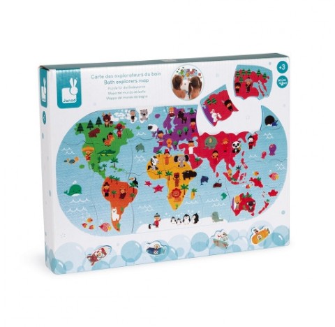 Carte des explorateurs de bain/puzzle