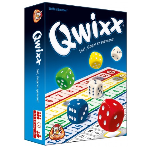 QWIXX,  Règles simplissimes, tours de jeu dynamiques, captivant jusqu’au dernier moment.