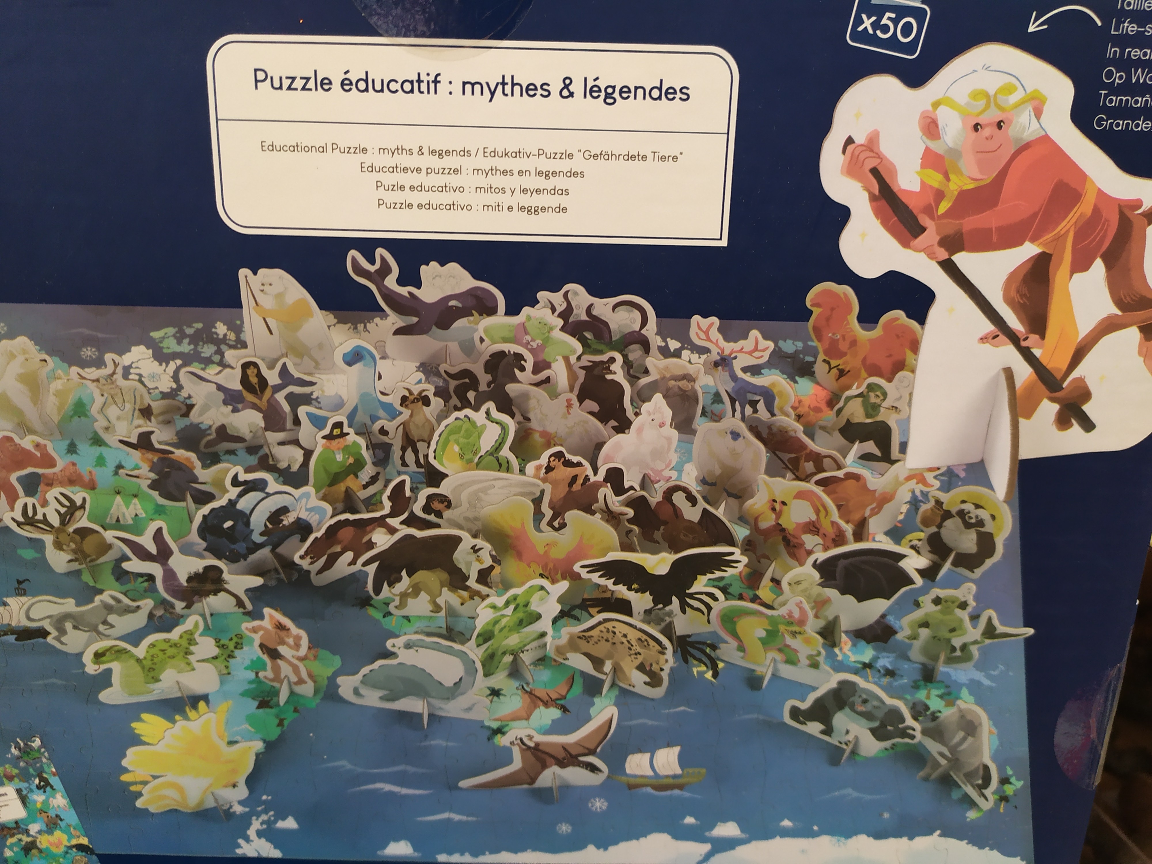 Puzzle éducatif complet 350 pièces Les curiosités du monde - Les