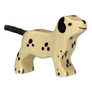 Jouet Chiot Dalmatien en bois