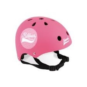 casque rose pour draisienne et vélo