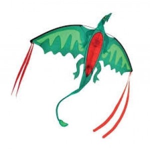 Grand cerf-volant en forme de dragon, envergure plus de 1 mètre 50