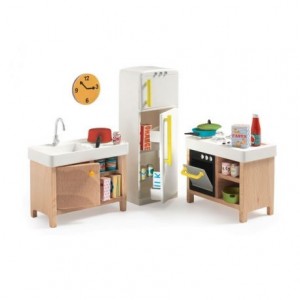 Mobilier de maison de poupées:  la cuisine 