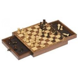 Jeu d'échecs magnétique en bois