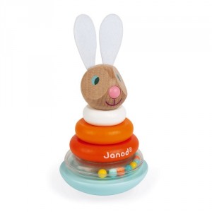 Culbuto empilable lapin et ses oreilles toutes douces