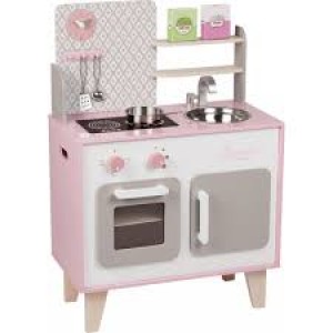 Maxi Cuisine-cuisinière  moderne en bois Macaron