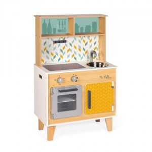 Maxi Cuisine-cuisinière  moderne en bois personnalisable