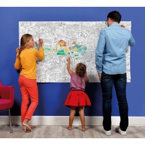 PARIS - COLORIAGE XXL Poster à colorier très grand format