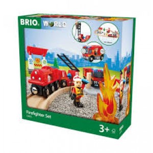 Circuit de train action pompiers Brio