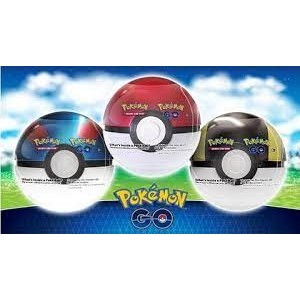 Pokemon Pokeball tin go boîte en métal : contient 3 boosters et des autocollants