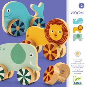 Vis'n'Roll DJECO, un jeu de vissage qui roule...A partir de 2 ans