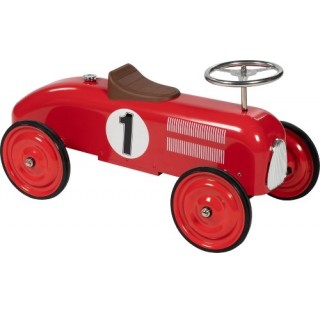Ma première Grande voiture de course porteur en métal rouge