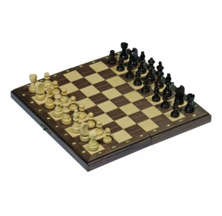 Jeu d'échecs magnétique en bois