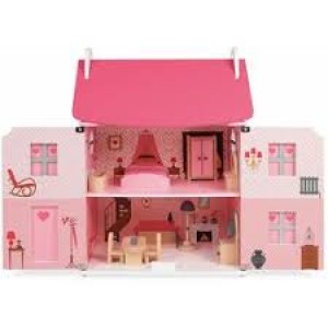 Grande maison de poupées "Mademoiselle", entièrement meublée 