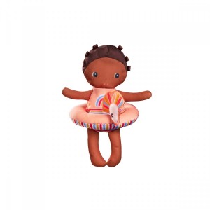 Adorable poupée de bain Lena et sa bouée licorne